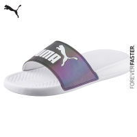 PUMA SWIMMING/BEACH - รองเท้าแตะแบบสไลด์ผู้หญิง Popcat Swan Slide สีขาว - FTW - 36345102