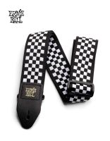 Ernie Ball Checked Jacquard Guitar Strap สายสะพายกีตาร์ กว้าง 2 นิ้ว ลายตารางหมากรุก ปรับยาวได้ 41-72 นิ้ว รุ่น P04149 ** Made in USA **