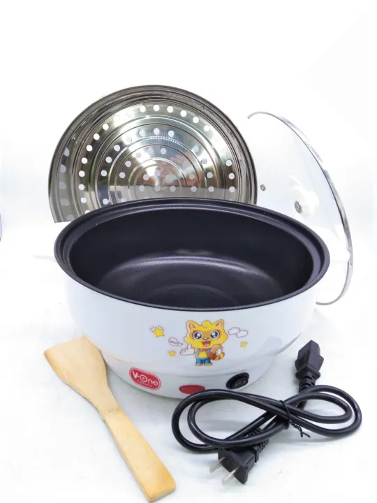 VONE 26cm Electric Frying Pan with Steamer Lazada PH