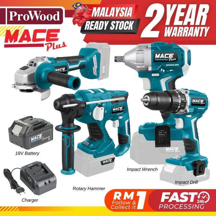 MACE Power Tools 18V Brushless Cordless Impact Drill / Wrench