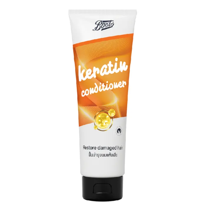 Boots Keratin Conditioner บู๊ทส์ เคราติน คอนดิชันเนอร์ 250 มล. Lazada.co.th