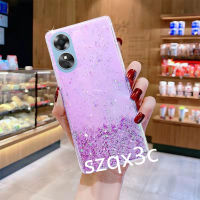 เคสโทรศัพท์มือถือใหม่ OPPO A17K A78 A98 A17 A77 Reno 8 T 4G Reno8Z 8 7 Pro 5G 2023ปลอกโทรศัพท์มือถือนิ่มเลื่อมเงางามสีม่วงสีเขียวชมพูฝาหลังอวกาศดาวซิลิโคนใสสำหรับ Reno8T OPPOA98