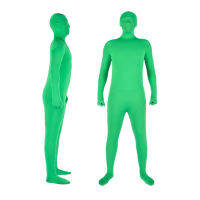 Full Body Photography Chromakey Green Suit Unisex Adult Green Bodysuit Stretch Costume for Photo Video Special Effect Festival Cosplay Carnival, 160cm/63in Height