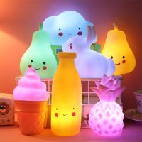 ◄∋ Cartoon moon lamp creative enamel night light glowing doll bedroom decoration creative night market glowing toy gift