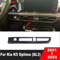 รถศูนย์เครื่องปรับอากาศ Vent O Utlet ปกตัดสำหรับ Kia K5 Optima DL3 2021 2022 2023คาร์บอนไฟเบอร์ภายในเครือเถาอุปกรณ์เสริม