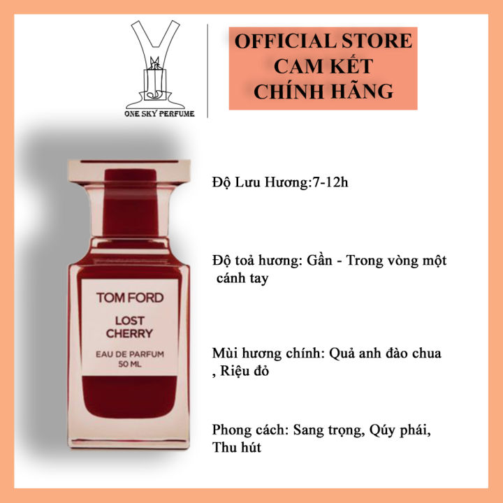 Nước Hoa Tom Ford Đỏ Lost Cherry Eau De Parfum Ngọt Ngào Quyến rũ |  