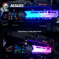 RGB GPU ยึด30904090ผู้ถือ VGA 2.2นิ้ว IPS จอแสดงผล LCD ตรวจจับอุณหภูมิ ROG การ์ดวิดีโอสนับสนุนพีซี Gamer DIY 12โวลต์5โวลต์