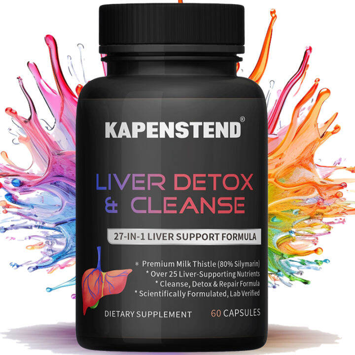 Milk Thistle Liver Cleanse Detox & Repair Herbal Liver Supplement & Liver Support Milk