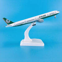 ABaza ขายร้อนสังกะสี Ally วัสดุ1:400 18.5ซม. ล้อเครื่องบิน Aircrafts โบอิ้ง B777-300er EVA Air Plane ModelM