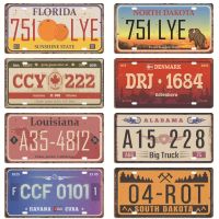 【YF】﹍❐  Britain License Plate Spain Norway Car Wall Bar Pub Man Cave Tags Tin Signs