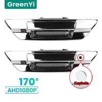 GreenYi กล้องมองหลัง ° AHD1080P HD 170ที่จับประตูโครเมี่ยมกระบะท้ายพร้อมรูกุญแจกล้องมองหลังสำหรับรถกระบะ Toyota Hilux Revo 2015-2021