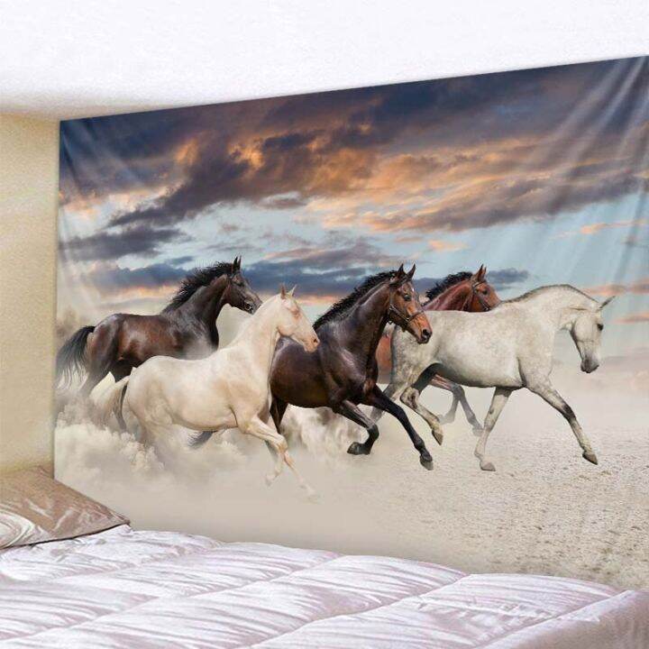 horse-3d-printing-big-tapestry-wall-hanging-polyester-cloth-home-decoration-mandala-bohemian-hippie-room-wall-decoration