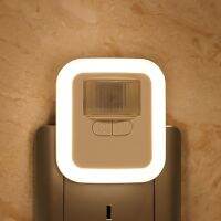 [HOT QQZIWWUJJWG 104] AC110-240V LED Plug-In Motion Sensor Light Drop Shipping