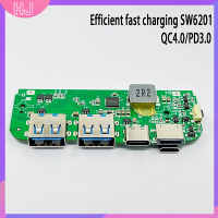 【HJ】 บอร์ดชาร์จเร็วแบบ SW6201 USB Type-C 4.0 PD โมดูลชาร์จเร็ว5V-12V ธนาคารพลังงาน DIY