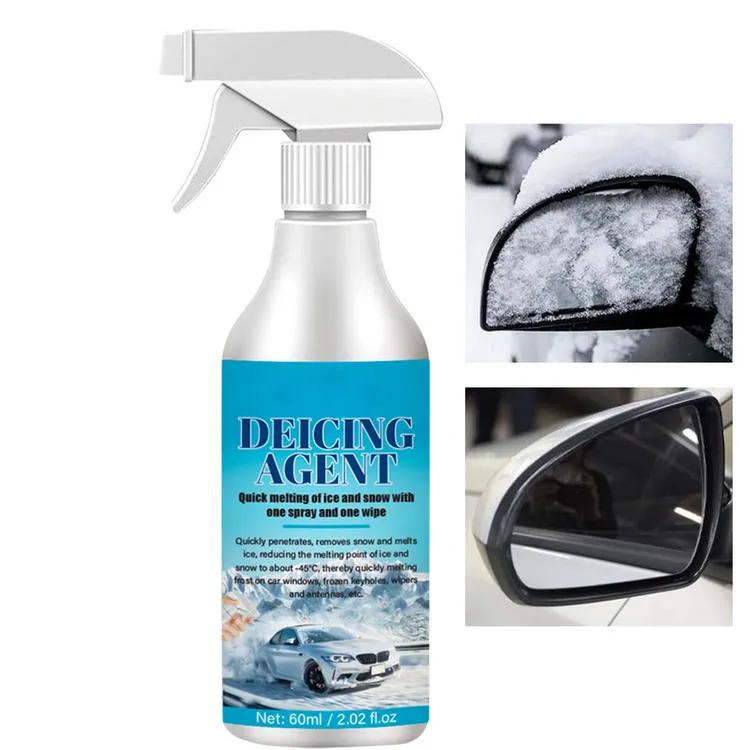 Windshield Deicer Spray De-Icer for Car Windshield 2 Oz Minimal Scraping  Improve Visibility Ice Remover Melting Spray for Removing Snow Ice and  Frost opportune
