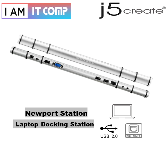 J5Create JUD200 USB 2.0 Newport Station / Support VGA & / Plug