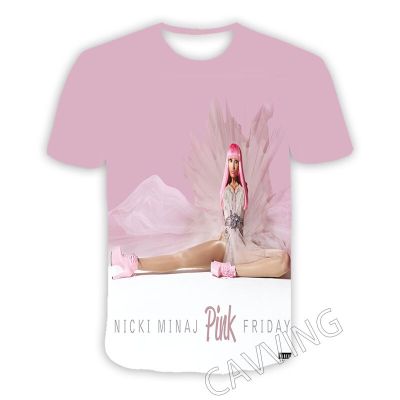 Nicki Minaj 3D พิมพ์สบายๆเสื้อยืด Hip Hop Tee เสื้อ Harajuku สไตล์ Tops เสื้อผ้าแฟชั่นสำหรับผู้หญิง/ผู้ชาย T01