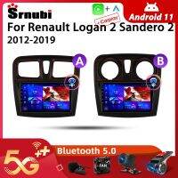 Srnubi 2Din Android 11.0 Car Radio for Renault Logan 2 Sandero 2 2012-2019 Multimedia Video Player 4G WIFI Carplay GPS Head Unit