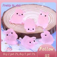 PRETTY IN PINK 1 20Pcs สีชมพูอมชมพู หมูคาวาอี้ มินิมินิ เรซิน หุ่นขนาดเล็ก สร้างสรรค์และสร้างสรรค์ งานฝีมือสมุดติดรูป หมูการ์ตูน ตกแต่งบ้านตุ๊กตา