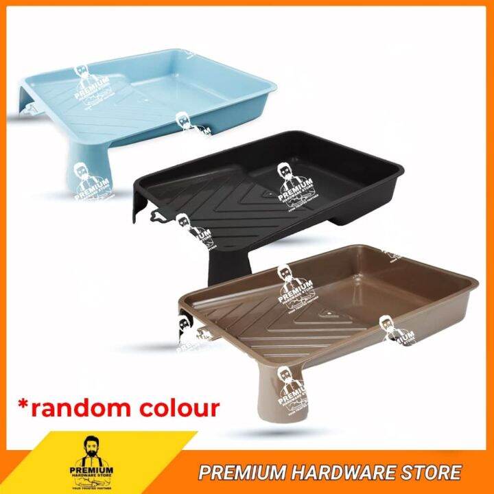 PVC PAINT TRAY 7 INCH Paint Roller Tray Plastic Reusable Paint Tray
