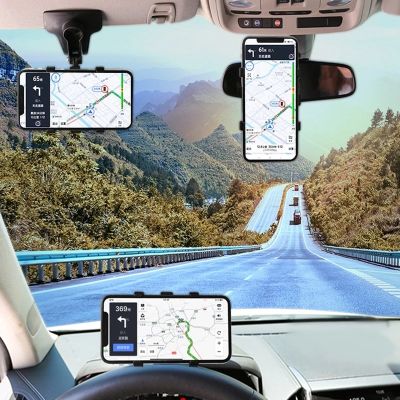 SYRINX Car Holder Easy Clip Mount Stand Adjustable Cell Smartphone Support Black For Universal Mobile Phone GPS Display Bracket Car Mounts