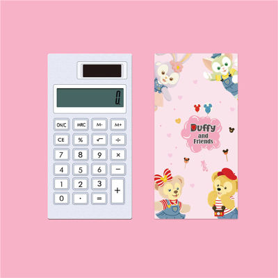 Cartoon Calculator Creative Learning Office Calculator 12-digit Display Solar Mini Calculator Portable Lightweight Stationery