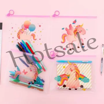 3d Eva Kawaii Pencil Case With Lock Unicorn Organizer Cute Pencil