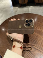 Xiaoxiangfeng แหวนทอง Camellia เชือกคล้องมือเหมาะสำหรับ Apple 14เคสมือจับ Iphone14promax หนังเกรดสูง13ฝาครอบป้องกัน12สุดหรู11สุดสร้างสรรค์ Xsmax หญิงบรรจุเต็มรูปแบบ13pro ผ้านิ่ม Xr