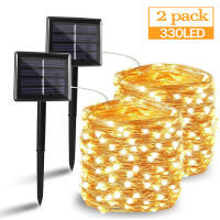 330 LED Solar Light Outdoor Lamp String Lights For Holiday Christmas Party Waterproof Fairy Lights Garden Garland