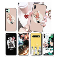 117NO My Hero Academia Anime อ่อนนุ่ม Black ซิลิโคน ปก หรับ Samsung A01 A50S A31 M31 M21 A51 A10S A30S A11 A20 A50 A21S A21 M30 A71 A20S A70 M30S A30 A10 M51 เคสโทรศัพท์