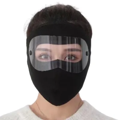 Windproof Anti Dust Full Face Masks Cycling Ski Breathable Masks Eye Shield HD Anti Fog Goggles Hood Cover Winter Warm Hat Caps