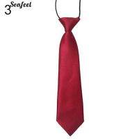 【Seafeel】Boys Kids Children Baby Wedding Banquet Solid Colour Elastic Tie Necktie