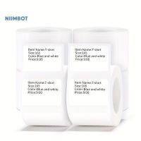 J136 Niimbot สติกเกอร์ B1/B21/B203/B3S 10ม้วน5030มม. ป้ายกระดาษไม่กันน้ำสติกเกอร์ชื่อป้าย Diy ที่เก็บของใช้ในครัวเรือนสติ๊กเกอร์ปั๊มลาย