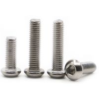 2 50cs M1.6 M2 M2.5 M3 M4 M5 M6 M8 M10 ISO7380 304 A2 70 Stainless Steel Hexagon Hex Socket Head Button Allen Bolt Screw