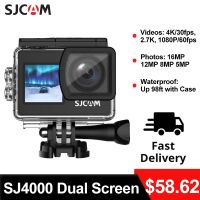 SJCAM ซีรีย์ SJ4000กล้องแอคชั่นแคมเมรากล้อง DV วิดีโอสำหรับเล่นกีฬากันน้ำหน้าจอคู่ SJ4000อากาศและ SJ4000 30FPS 4K