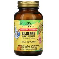 Solgar Bilberry Berry Extract 60 Veg Capsules