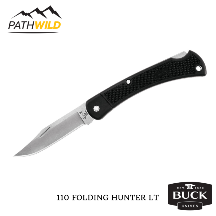 BUCK 110 FOLDING HUNTER LT มีดพับอเนกประสงค์ มีดพับพกพา น้ำหนักเบา ใช้