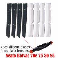 4 * อะไหล่แปรงซิลิโคน * Blades4สำหรับ Neato Botvac 70e 75 80 85 All D-Series เชื่อมต่อชิ้นส่วนเครื่องดูดฝุ่นอุปกรณ์เสริม