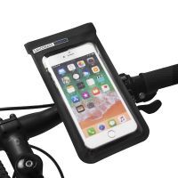 Sahoo 111362-SA Universal Full Waterproof Cycling Bicycle Bike Handlebar 6.5in Mobile Phone Holder Mount Cell Phone Case Dry Bag Power Points  Switche