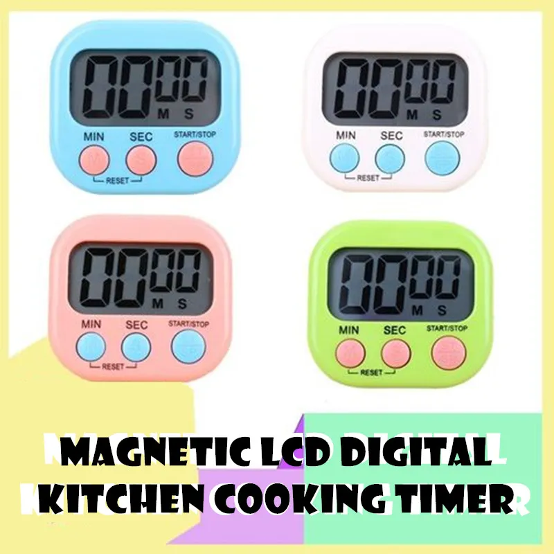 Digital Kitchen Timer Cooking Timer Clock Memory Hour Minute Second Count  up Countdown Timers for Cooking Kids Sports Games Exercise Office with  Strong Magnetic Backing Large Display Loud Alarm