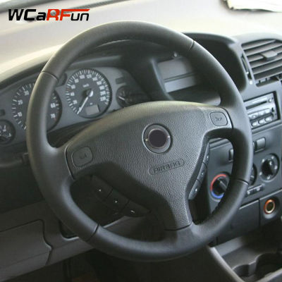 WCaRFun Black Artificial Leather Auto Car Steering Wheel Cover for Opel Zafira A 1999-2005 Buick Sail Opel Astra G H 1998-2007