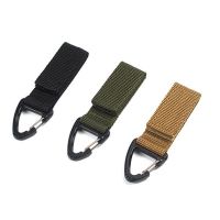 Military Tactical Hanging Key Hook Clip Clamp Buckle Nylon Webbing Molle Belt Carabiner Outdoor Strap Climbing Accessories Bag Accessories