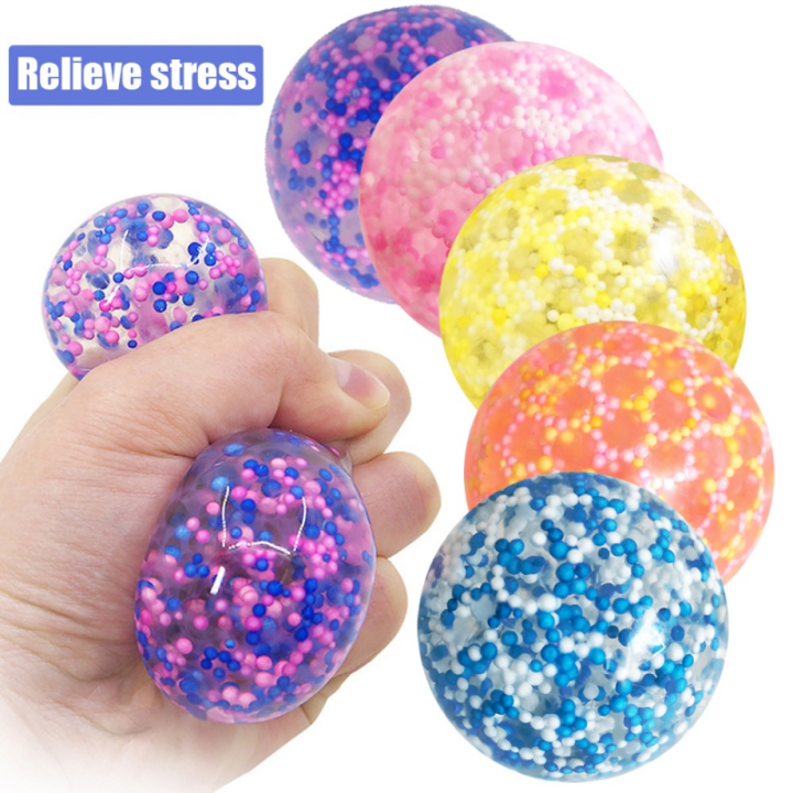 Colorful Fidget Vent Balls Toys Decompress Balls Sticky Soft Toys ...