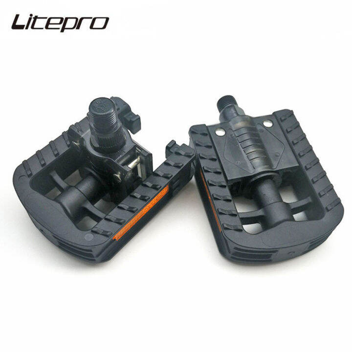 Litepro Folding Bicycle NW306 Pedals Nylon Ball Bearing Pedal Steel