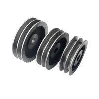 A ประเภท Double Slot Pulley Dia 110มม.-200มม. V-Belt Pulley วัสดุเหล็กหล่อเครื่องมืออุปกรณ์เสริม