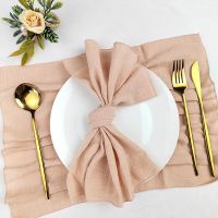 Set of 50 Cotton Cloth Napkins Gauze Fabric 32x32 Cm Factory Outlet Wedding Decor Everyday Use Dinner Tea Towel Table Village