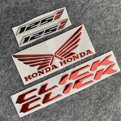 6ชิ้น/เซ็ต3D กาวนุ่มโลโก้สัญลักษณ์รถจักรยานยนต์สำหรับ Honda Click 125i 150i สัญลักษณ์