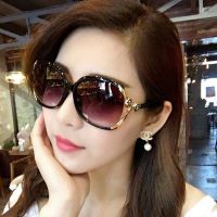 LUBIK Sunscreen polarized sunglasses ladies ผู้หญิงแว่นกันแดดดอกทานตะวันhipster celebrity net red glasses personality sunglasses women driving UV glasses to send glasses bag to send glasses cloth