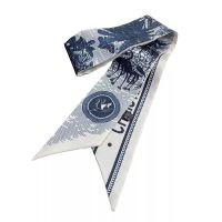 【CC】№▽  Tropic Affair Luxury Brand Scarf Silk Scarves Design Wrist Foulard Neckerchief Headband Ladies