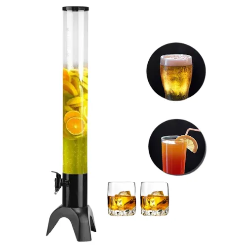 3 Liters Space Efficient Party Beverage Tower, Juices and Beer Tower
